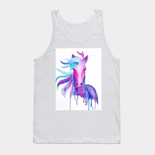 Watercolor horse Tank Top